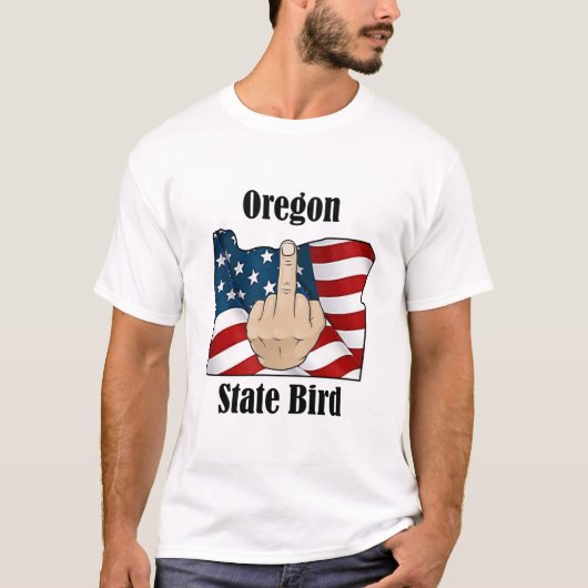 T-shirt Oregon avec doigt central (Devant)