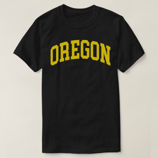 T-shirt Oregon OU Throwback Design Classique (Design devant)