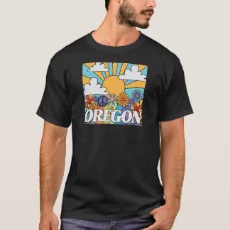 T-shirt Oregon Retro Montagnes Vintages & Outdoors Wildern