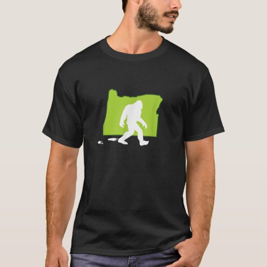 T-shirt Oregon State Bigfoot Hunter (Devant)