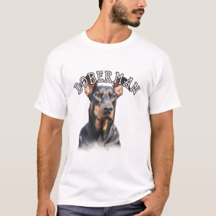 T-shirt oreille naturelle Doberman