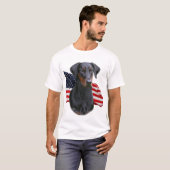 T-shirt Oreille naturelle uncropped de pinscher de (Devant entier)