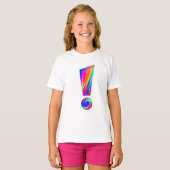 T-shirt Oreiller jeté double face point d'exclamation Ques (Devant entier)