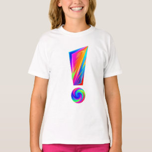 T-shirt Oreiller jeté double face point d'exclamation Ques