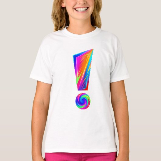 T-shirt Oreiller jeté double face point d'exclamation Ques (Devant)