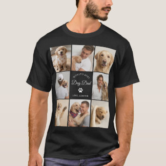 T-shirt Oreiller personnalisé Meilleur Papa Chien du Monde