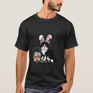 T-shirt Oreilles de lapin de Pâques chat drôles, pour amat