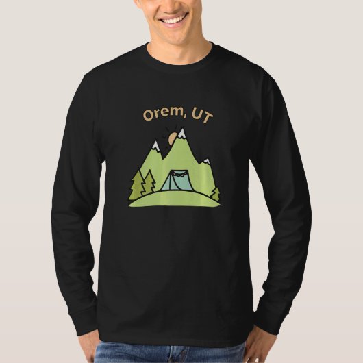 T-shirt Orem Ut Mountains Randonnée Escalade Camping & Out (Devant)
