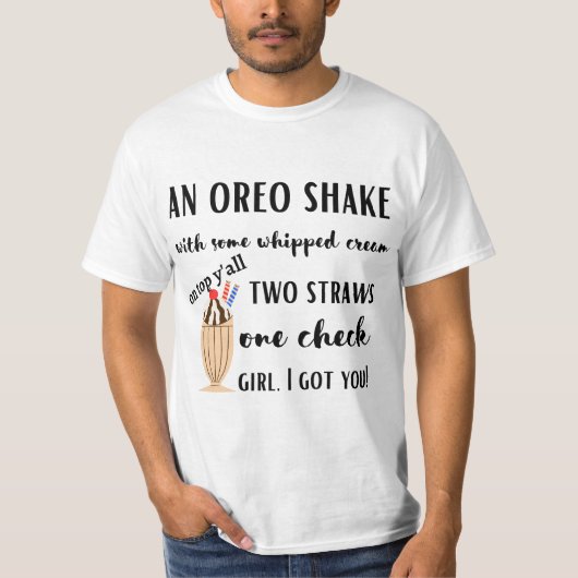 T-shirt Oreo Shake (Devant)