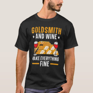 T-shirt Orfèvrerie Et Vin Fabriquent Tout De Bijoux Fin Ma
