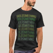 T-shirt Orfèvrerie Texte Vert Orfèvre (Devant)