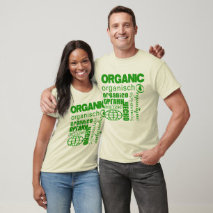 T-shirt Organique dans la chemise de beaucoup de langues