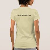 T-shirt organique du coton des femmes (Dos)