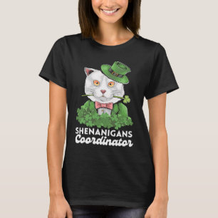 T-shirt Organisateur de Shenanigans Professeur Chat St Pat