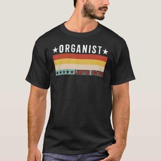 T-shirt Organist Job Title Profession Worker Appreciation  (Devant)