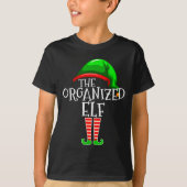 T-shirt Organized Elf Group Matching Family Christmas  (Devant)