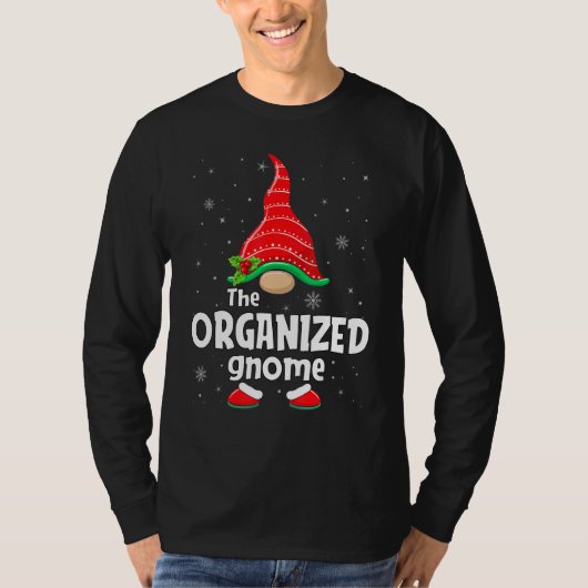T-shirt Organized Gnome Matching Family Group Christmas Pa (Devant)