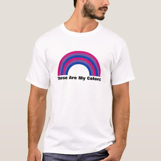 T-shirt orgueil arc-en-ciel de bisexualité (Devant)