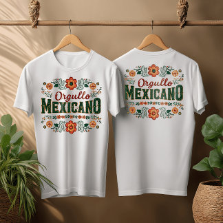 T-shirt Orgullo Mexicano Design, Mois du patrimoine hispan