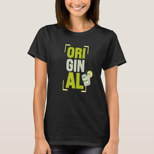 T-shirt Ori Gin Al cocktails d'alcool boissons longues liq (Devant)