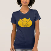 T-shirt Oriental Jaune Bleu Japon Rabbit Mon Vector Art (Devant)