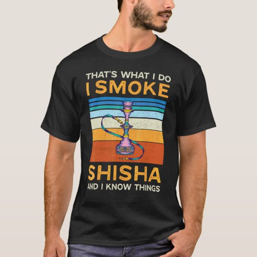 T-shirt Oriental Shisha Hookah Arkila Narguile Arguile Ch (Devant)