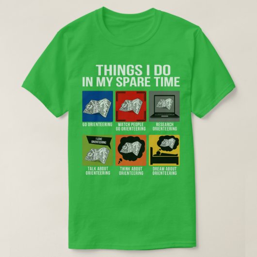 T-shirt Orientation des choses Épargne du temps de déplace (Design devant)