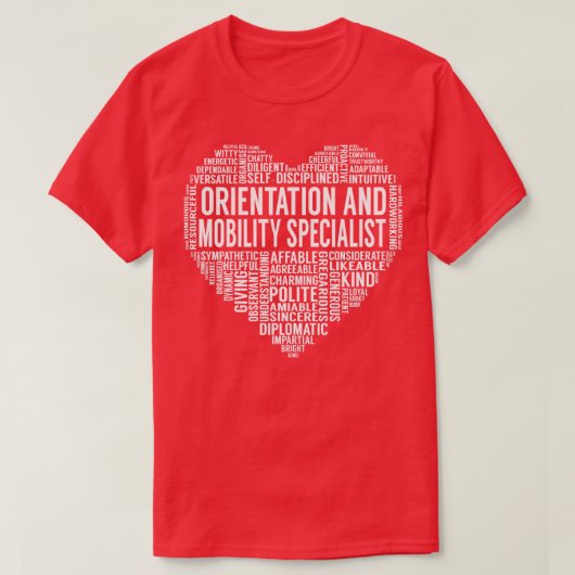 T-shirt Orientation et mobilité Spécialiste Coeur