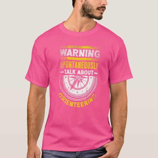 T-shirt Orienteer Runner Runner Orienteering (Devant)