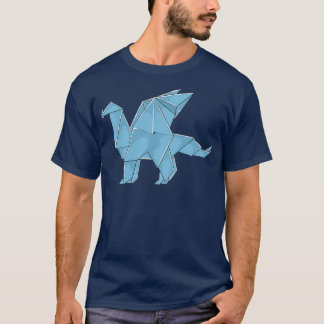 T-shirt Origami Animal Shirt Mens Femen Dames Papier Craf