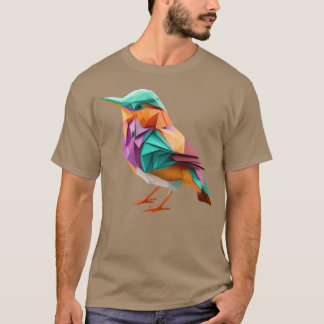 T-shirt Origami coloré Oiseau Un délice artisanal pour gi