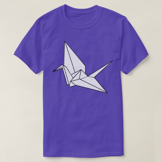 T-shirt Origami Crane blanche (Design devant)