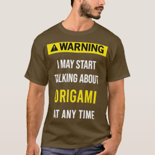 T-shirt Origami d'avertissement