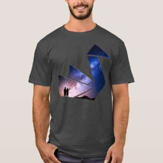 T-shirt origami de canard