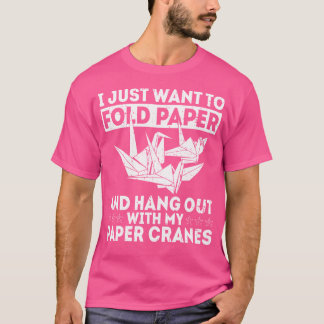T-shirt Origami De Grue Papier Japonaise Conception Pour C