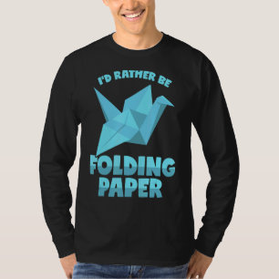 T-shirt Origami Dit Papier Grue pliante Japon