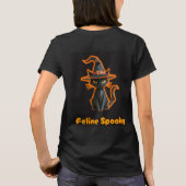 T-shirt Origami Féline Effrayant (Dos)