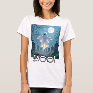 T-shirt Origami Halloween Fantôme Effrayant Drôle