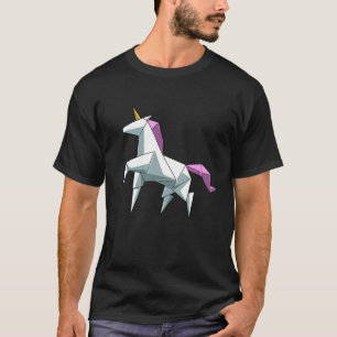 T-shirt Origami Japonais Unicorn Cute Paper Folse Cheval