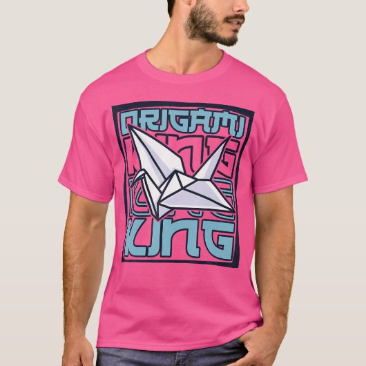 T-shirt Origami King Papier Grue Chouette pliante Origam m (Devant)