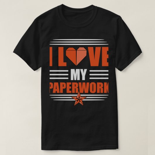 T-shirt Origami Master J'Aime Mon Papier Papier Papier Pli (Design devant)