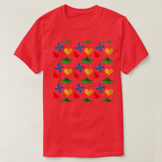T-shirt Origami motif 4 (Design devant)