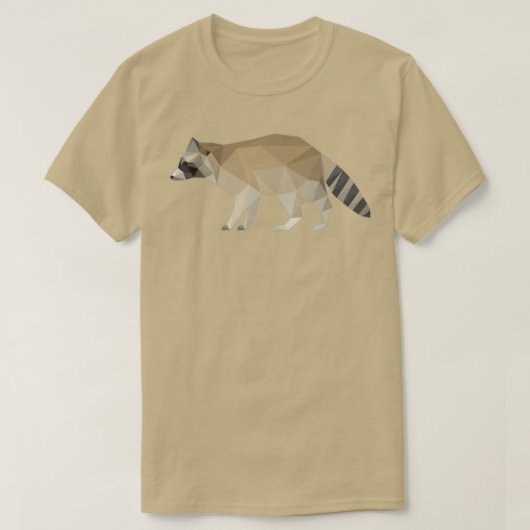 T-shirt Origami Raccoon (Design devant)
