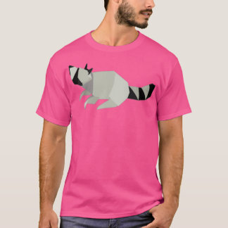 T-shirt Origami Raccoon 1