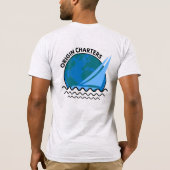 T-shirt 'Origin Charters' Bateau Capitaine Ash Impression  (Dos)