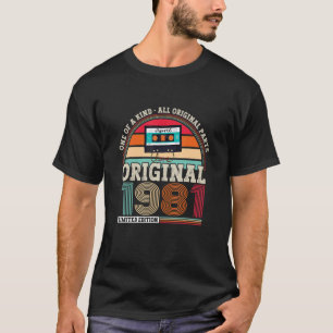 T-shirt Original 1981 41E Anniversaire Pour Hommes Et