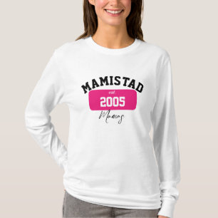 T-shirt original à manches longues Mamistad (blanc