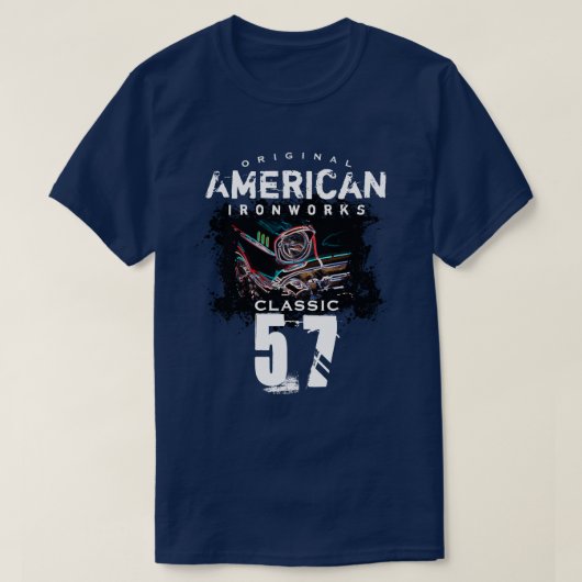 T-shirt Original American Ironworks Classic 57 Car (Design devant)