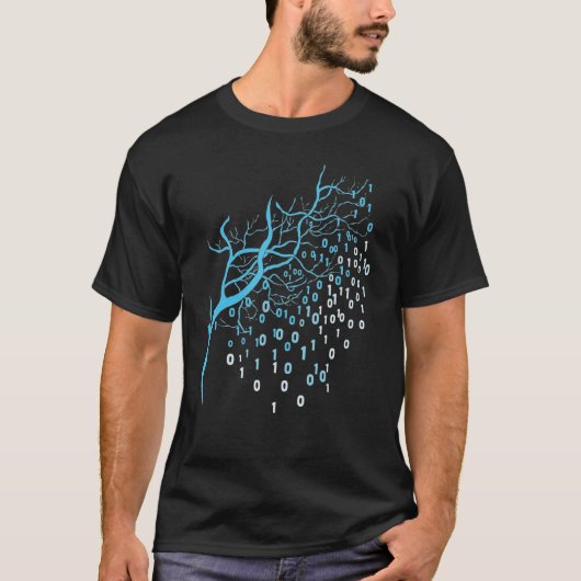 T-shirt Original Binary Tree Computer Coding Programmer (Devant)