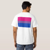 T-SHIRT ORIGINAL BISEXUEL DE DRAPEAU (Dos entier)